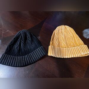 Stormy Washed Cable Beanie Set